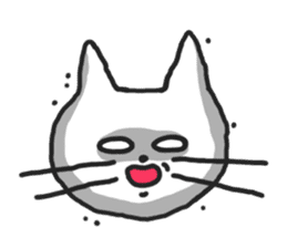 The white cat Shiro sticker #612161