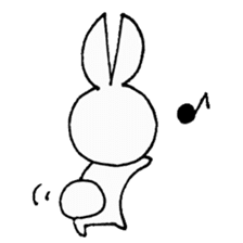 Lazy Bunny sticker #612844