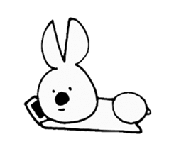 Lazy Bunny sticker #612848