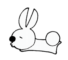 Lazy Bunny sticker #612853