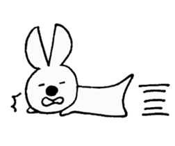 Lazy Bunny sticker #612856