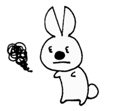 Lazy Bunny sticker #612865
