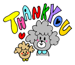 chating poodle - soy melk - sticker #613214