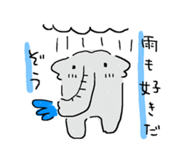 An elephant likes a joke of Japan.Ver.2 sticker #613326