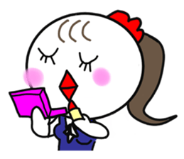 Pretty Chicken TUKUNE is a office worker sticker #614208
