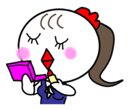 Pretty Chicken TUKUNE is a office worker sticker #614208