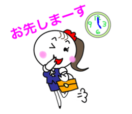 Pretty Chicken TUKUNE is a office worker sticker #614227