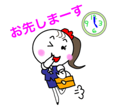 Pretty Chicken TUKUNE is a office worker sticker #614227