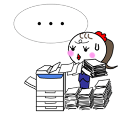 Pretty Chicken TUKUNE is a office worker sticker #614239