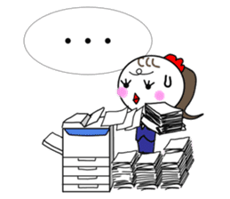 Pretty Chicken TUKUNE is a office worker sticker #614239