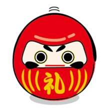 DARUMA doll Japan sticker #614285