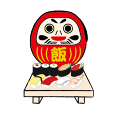 DARUMA doll Japan sticker #614292