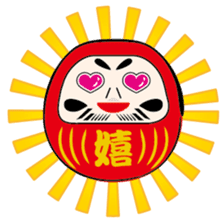 DARUMA doll Japan sticker #614306