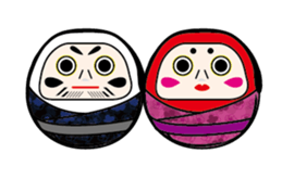 DARUMA doll Japan sticker #614315