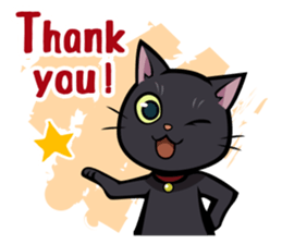 BLACK CAT sticker #614442