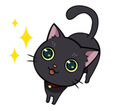 BLACK CAT sticker #614448