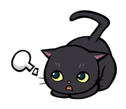 BLACK CAT sticker #614451