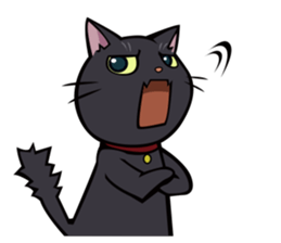 BLACK CAT sticker #614456