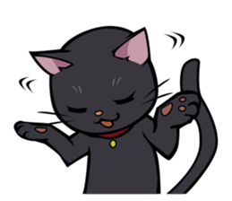 BLACK CAT sticker #614461