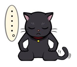 BLACK CAT sticker #614464