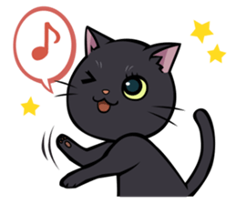 BLACK CAT sticker #614465