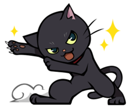 BLACK CAT sticker #614466