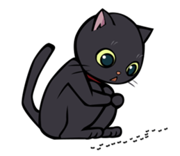 BLACK CAT sticker #614468