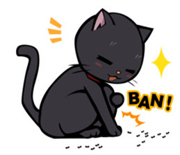 BLACK CAT sticker #614469
