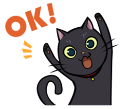 BLACK CAT sticker #614470