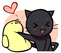 BLACK CAT sticker #614475