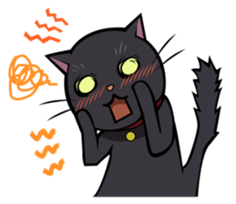 BLACK CAT sticker #614479
