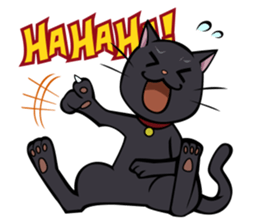 BLACK CAT sticker #614481