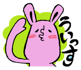 Sticker of the rabbit sticker #614482
