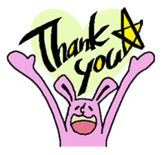 Sticker of the rabbit sticker #614483