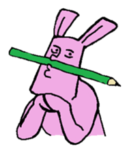 Sticker of the rabbit sticker #614484