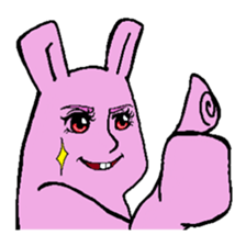 Sticker of the rabbit sticker #614485