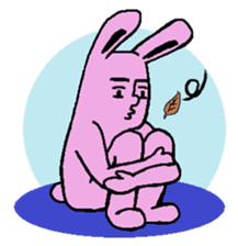 Sticker of the rabbit sticker #614488