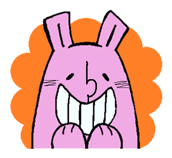 Sticker of the rabbit sticker #614490