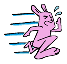 Sticker of the rabbit sticker #614492