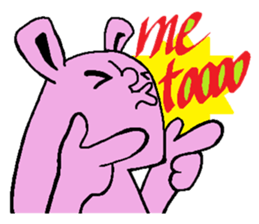 Sticker of the rabbit sticker #614496