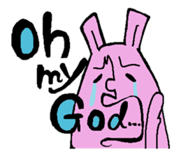 Sticker of the rabbit sticker #614497