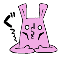 Sticker of the rabbit sticker #614503