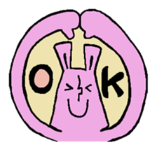 Sticker of the rabbit sticker #614506