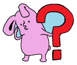 Sticker of the rabbit sticker #614509