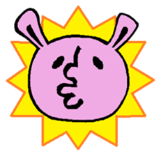 Sticker of the rabbit sticker #614515
