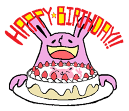 Sticker of the rabbit sticker #614519