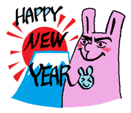 Sticker of the rabbit sticker #614521