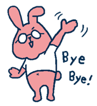 glasses rabbit sticker #614615