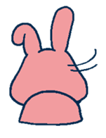 glasses rabbit sticker #614616