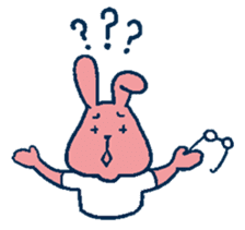 glasses rabbit sticker #614619